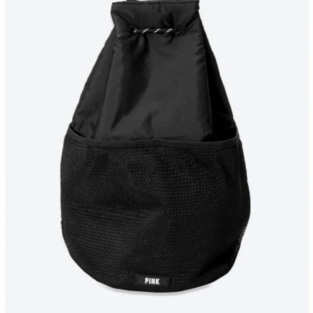 PINK VS Black Drawstring Backpack - Picture 2 of 5